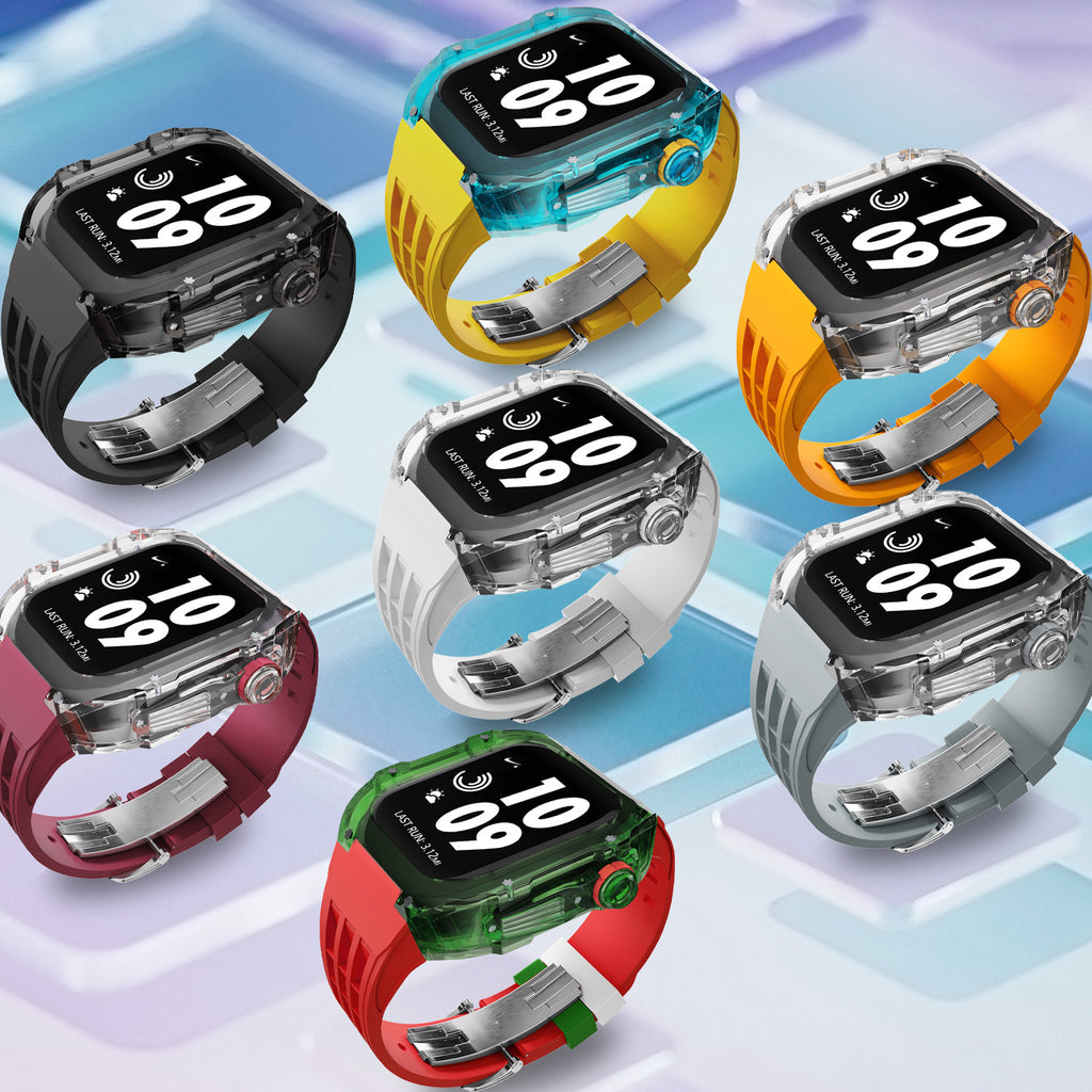 Bracelet Montre Silicone Transparent - Caoutchouc Fluoré