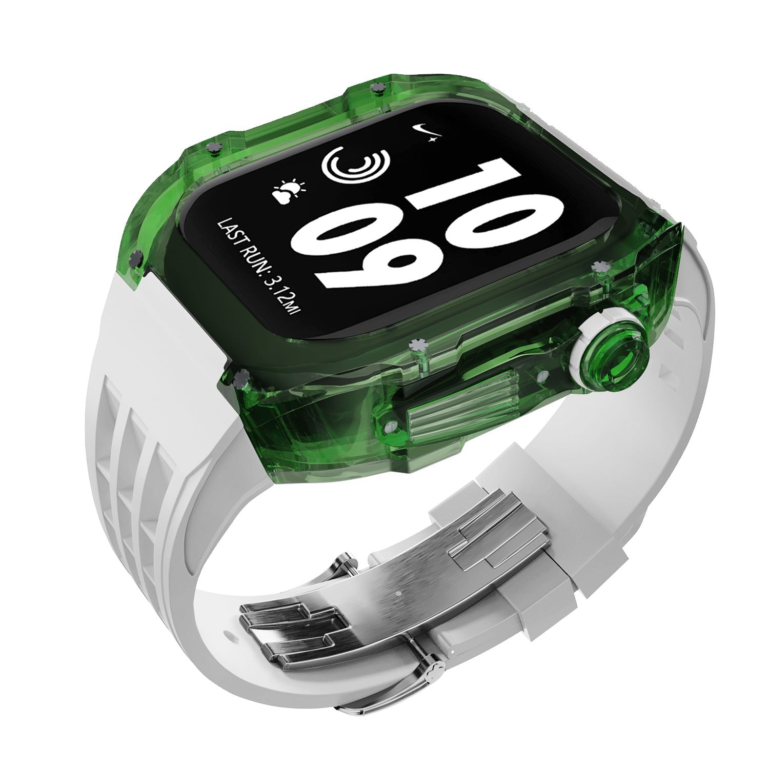 Bracelet Montre Silicone Transparent - Caoutchouc Fluoré