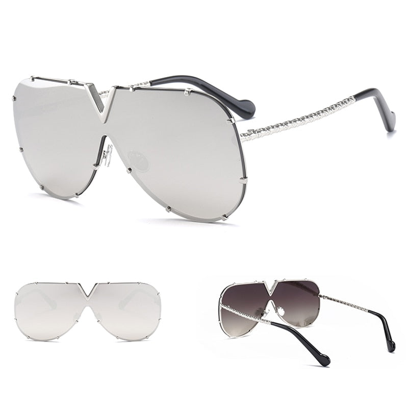 Lunettes de Soleil Sans Monture - Rivets Unisexe