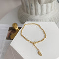 Bracelet Main Bijou de Main Femme - Chaîne Dorée