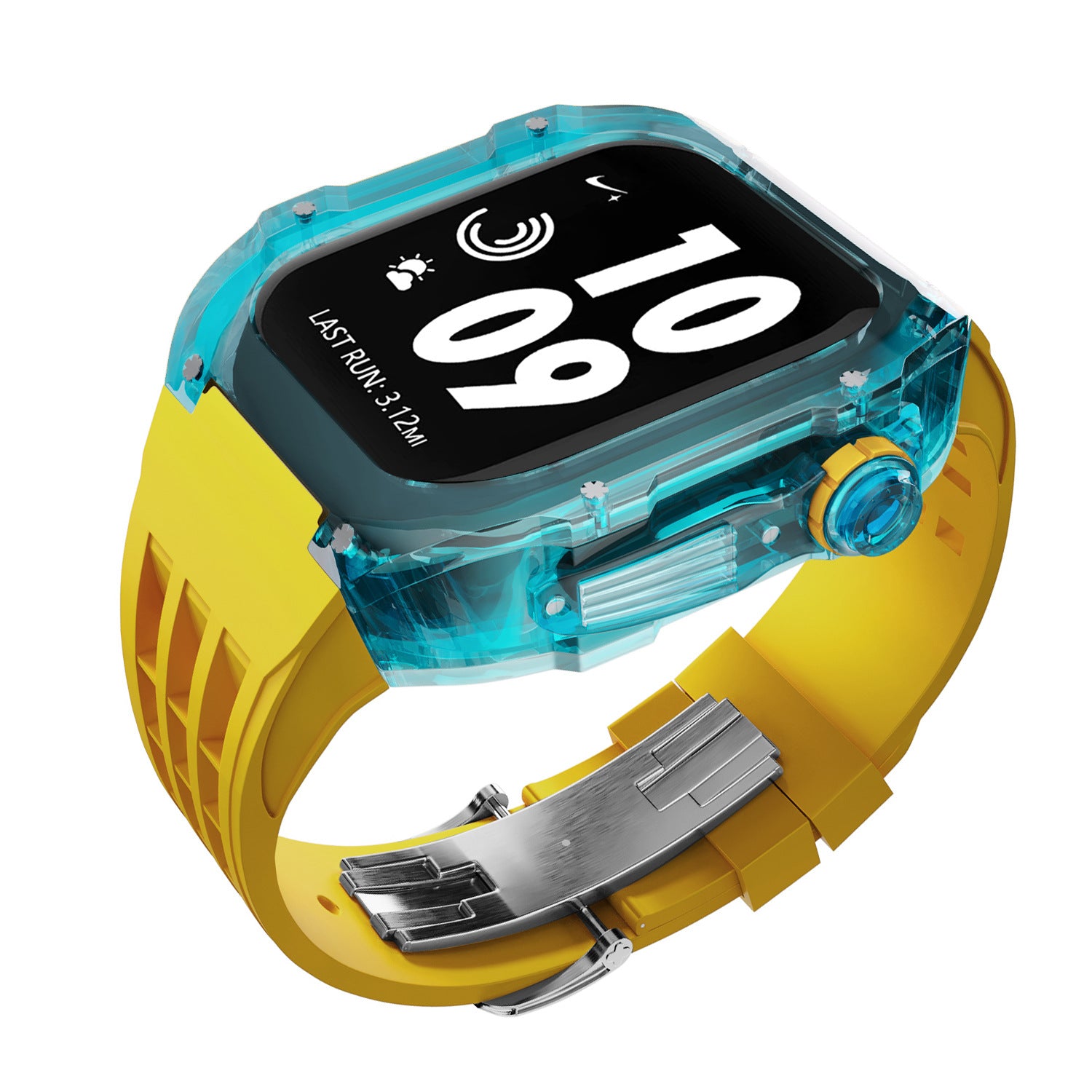 Bracelet Montre Silicone Transparent - Caoutchouc Fluoré