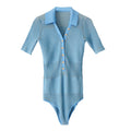 Body Côtelé Manches Longues Femme - Sous-Pull Gainant