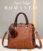 Sac à Main Élégant PU Femme — 5 Coloris Rouge Vert Marron Rose Noir