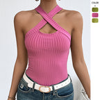 Top Acanalado Cepillado para Mujer - Tejido Versátil de Moda