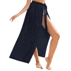 Floral Sheer Sarong Skirt — Women's Summer 2026 Swimsuit Cover-Up