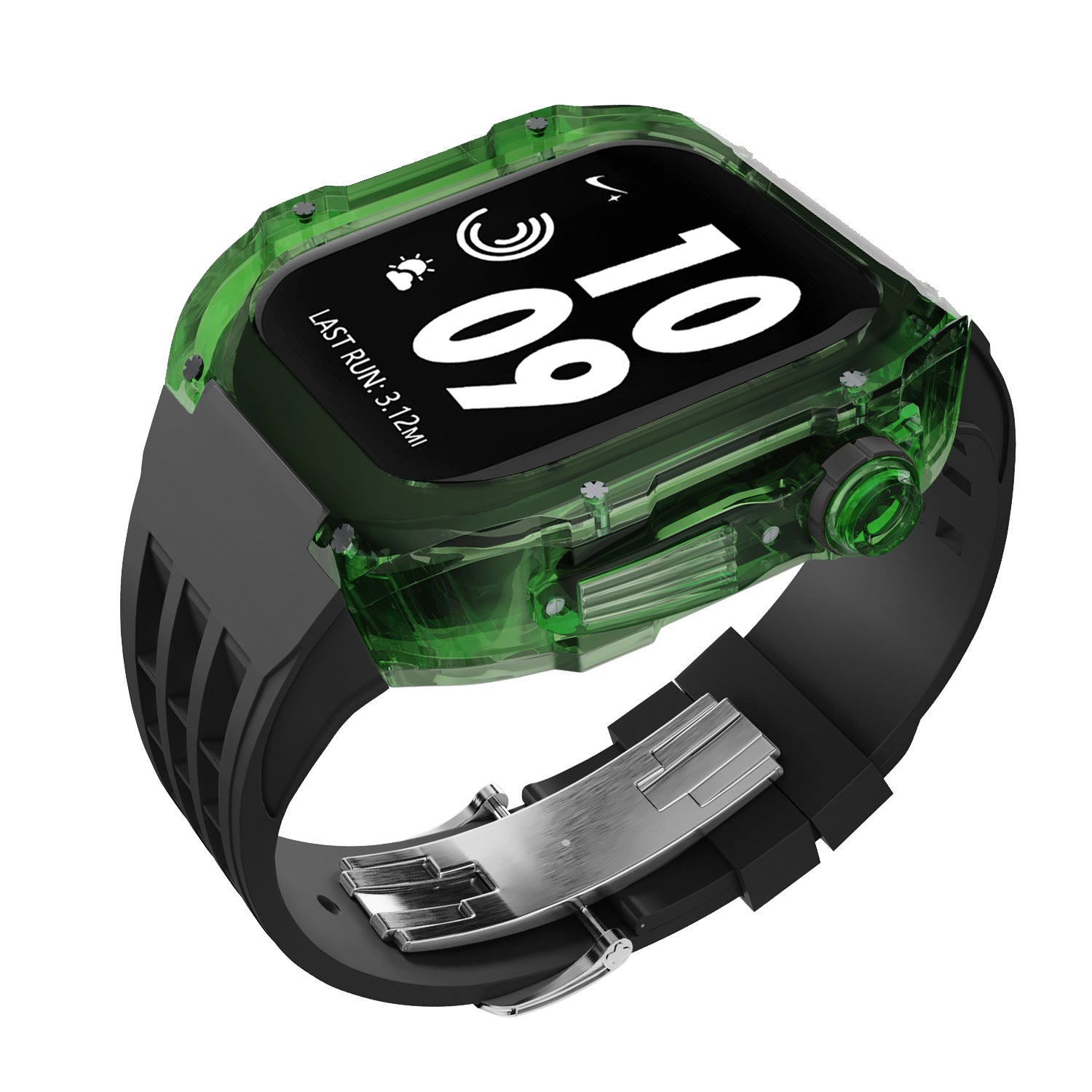Bracelet Montre Silicone Transparent - Caoutchouc Fluoré