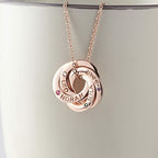Collier Maman Personnalisé Prénoms & Pierres de Naissance