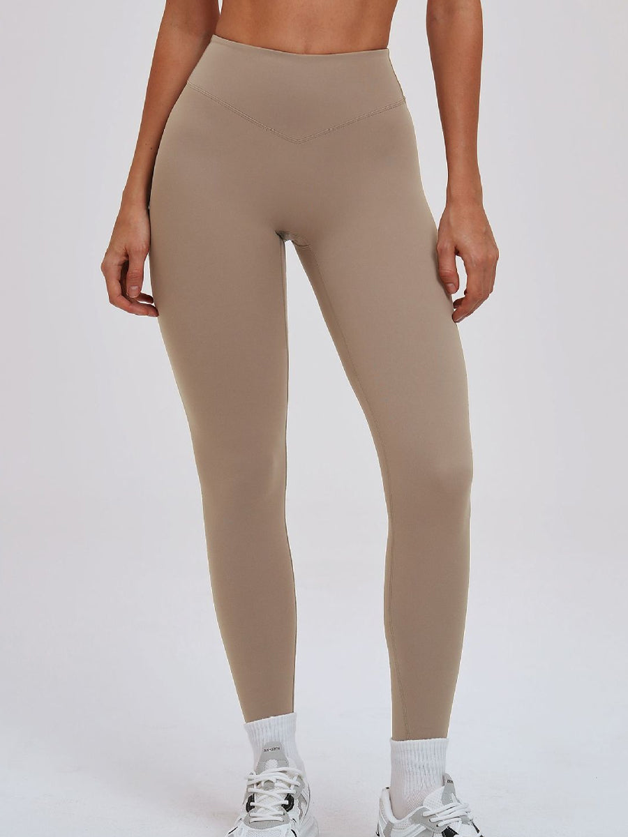 Leggings de mujer de tiro alto cepillado – Efecto moldeador y lifting, sin costura delantera