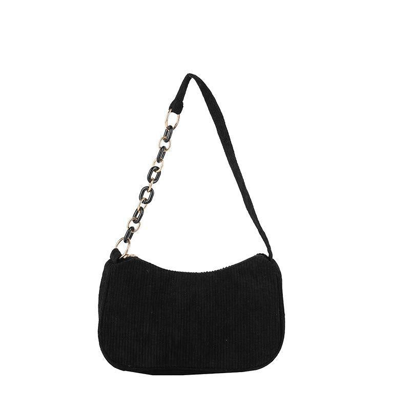 Sac Tissu Velours Côtelé Artistique Minimaliste — Luxury FuturaTrend