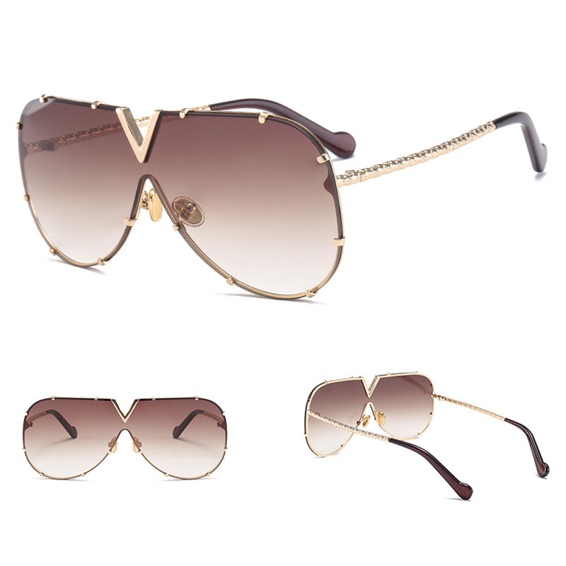 Lunettes de Soleil Sans Monture - Rivets Unisexe
