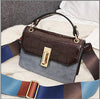 Bolso Cuadrado Pequeño PU con Estampado de Cocodrilo con Solapa para Mujer, Bandolera — 4 Colores