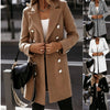 Manteau Femme | Col Tailleur | Double Boutonnage | Manches Longues | 5 Coloris | S-XXL