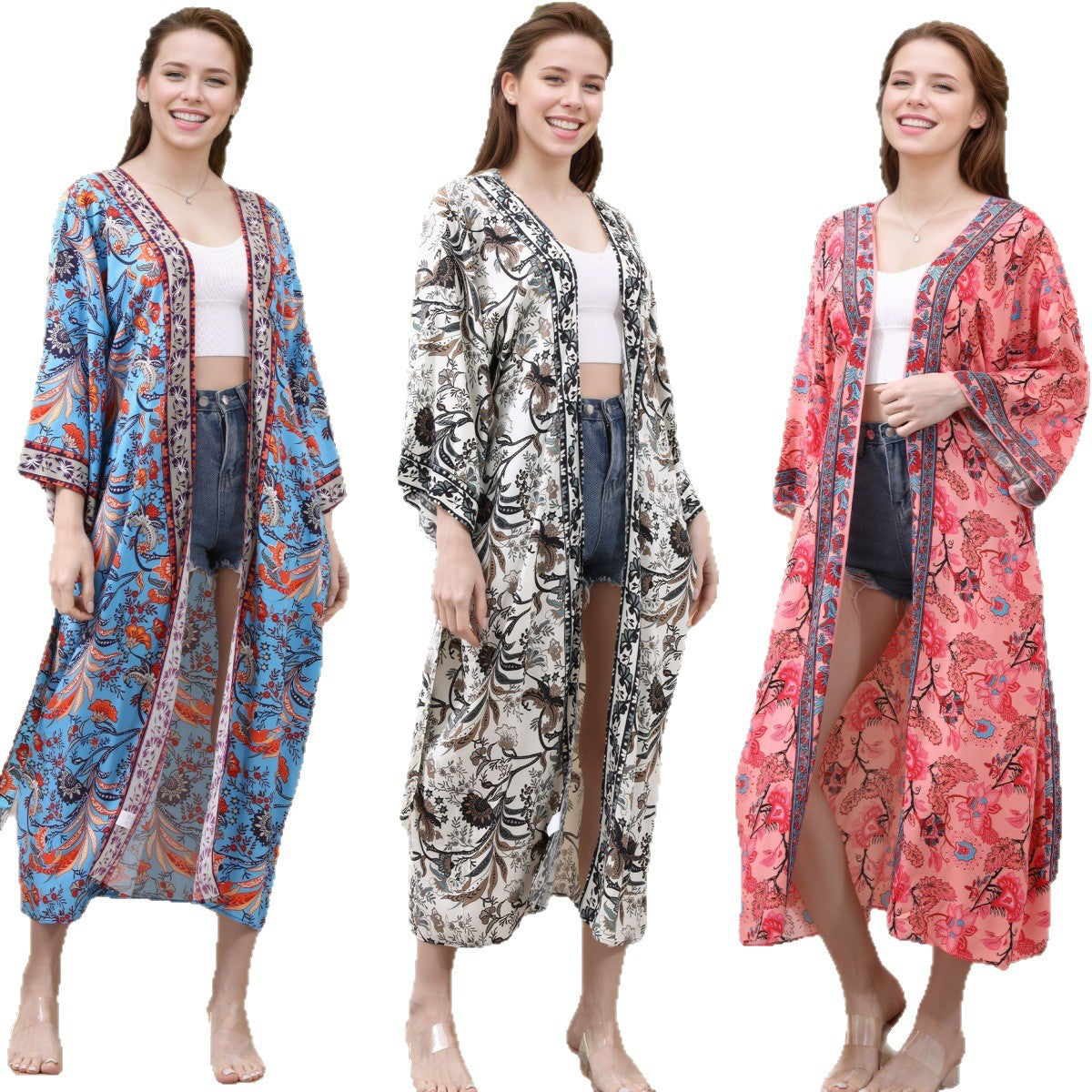 Traje de baño estampado con protección UV — Conjunto de bikini de verano 2026 para mujer