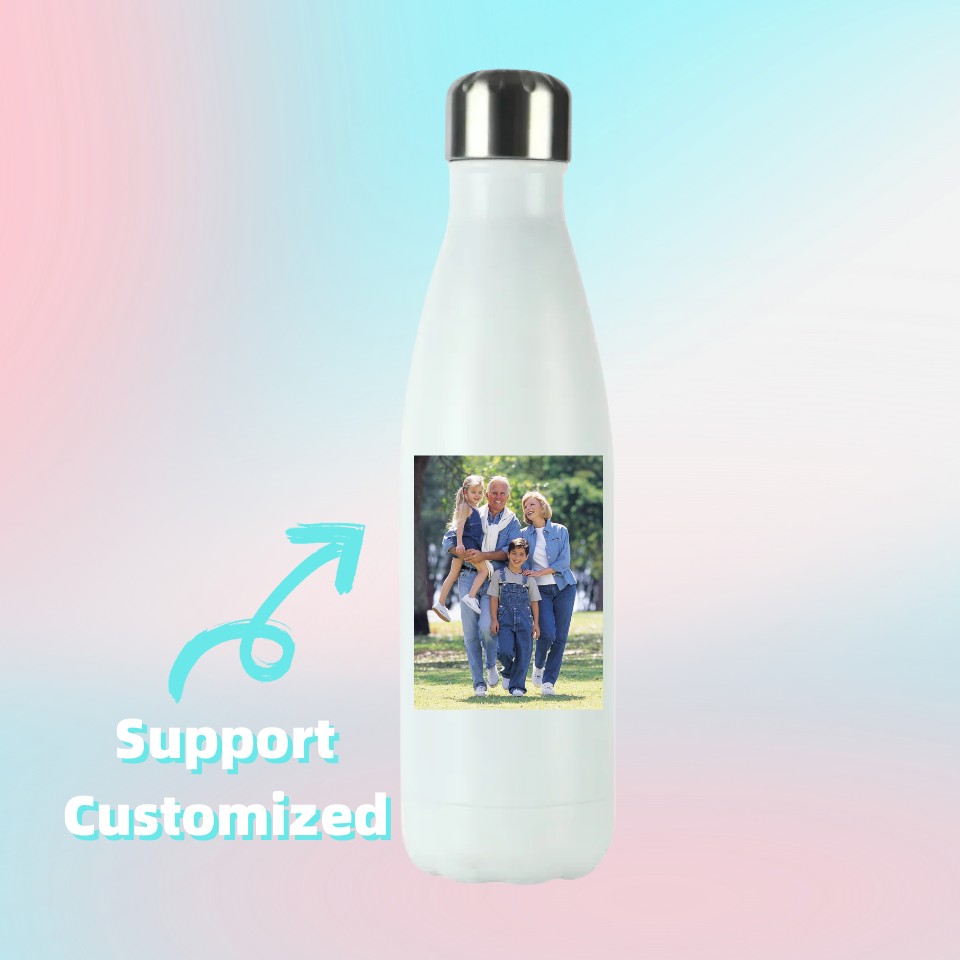 Customizable Insulated Bottle 500ml — Premium Stainless Steel Travel & Sport