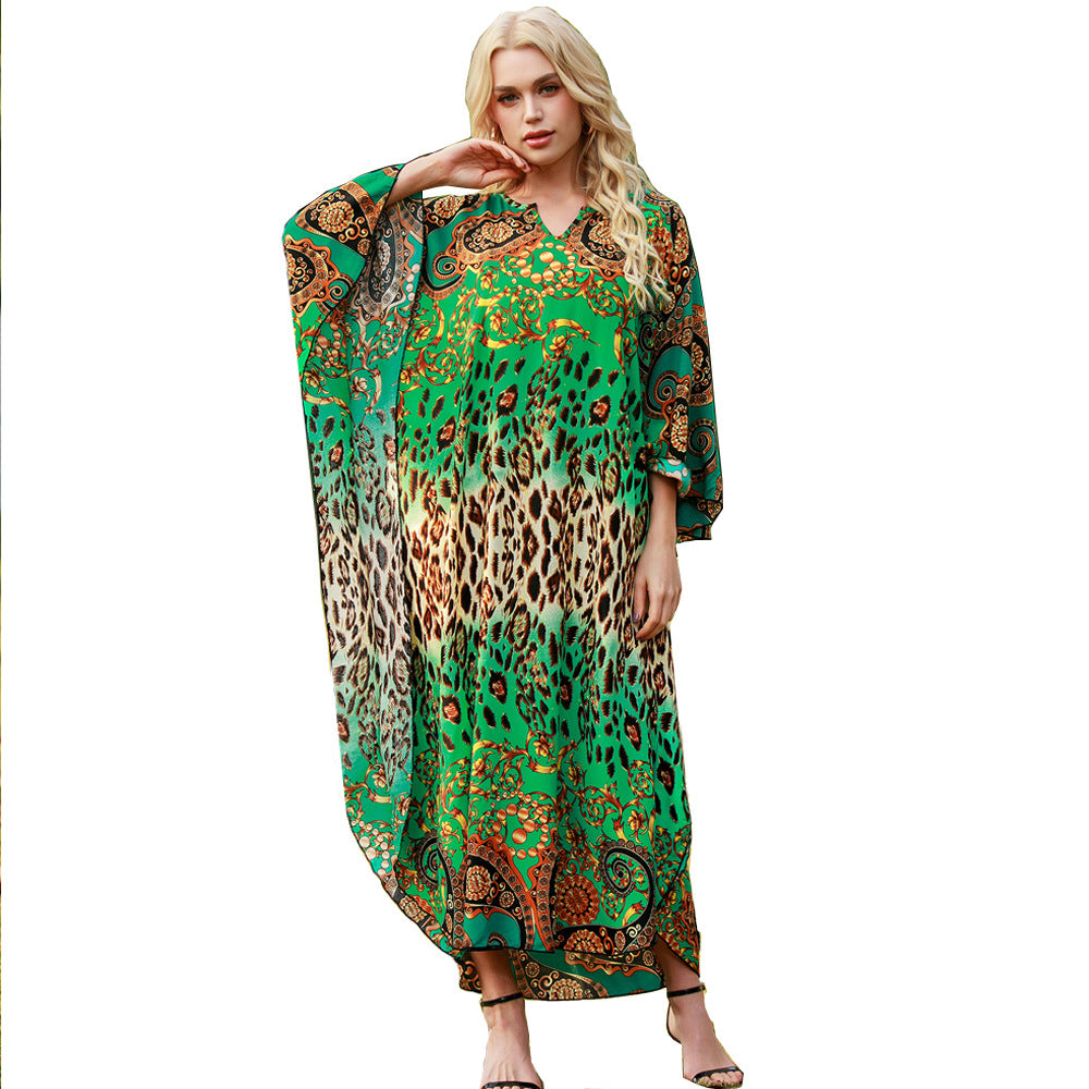 Robe Longue Ample Style Moyen-Orient — Cover-Up Plage Femme Été 2026