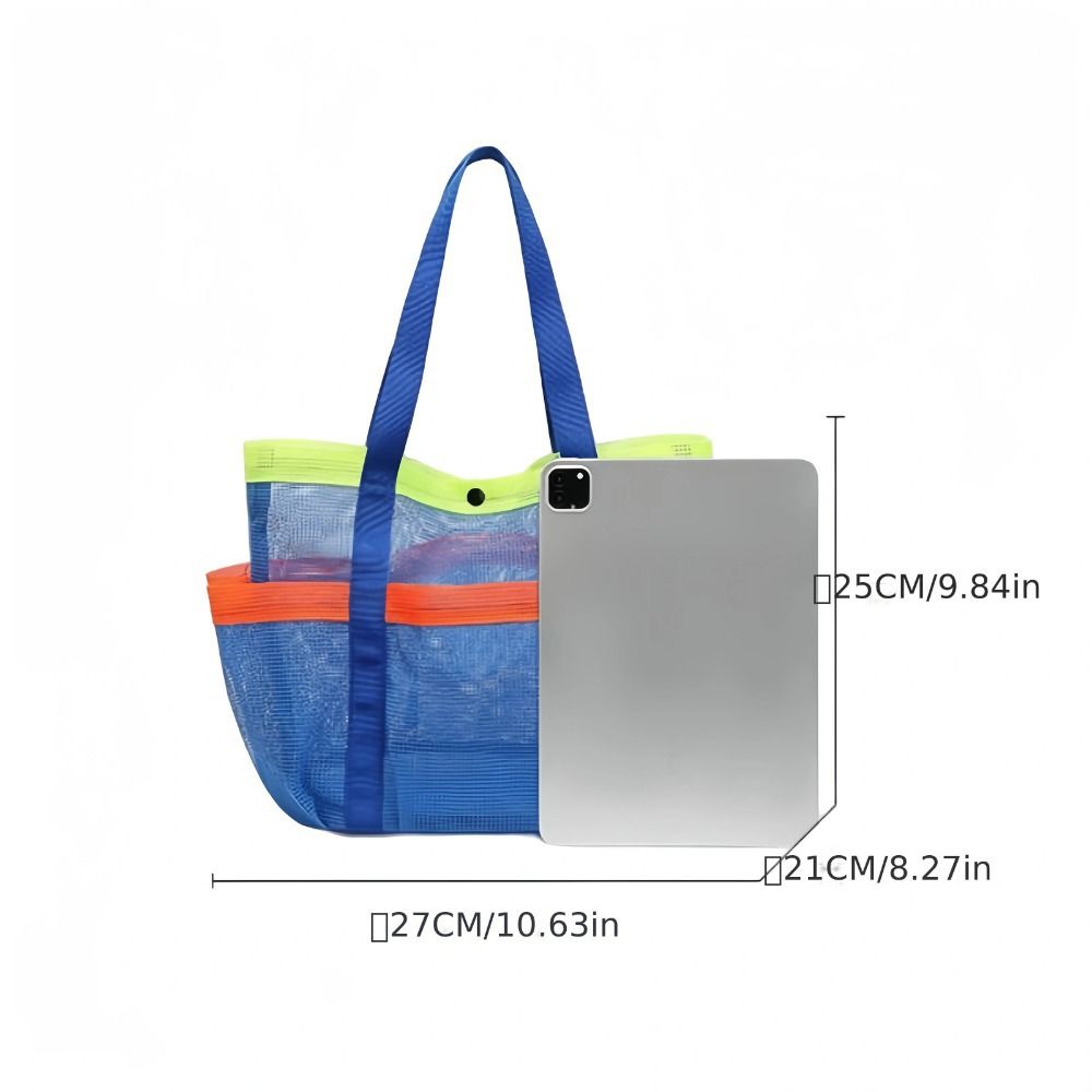 Sac de Plage Tote Portable Respirant - Pliable Grande Capacité Séchage Rapide