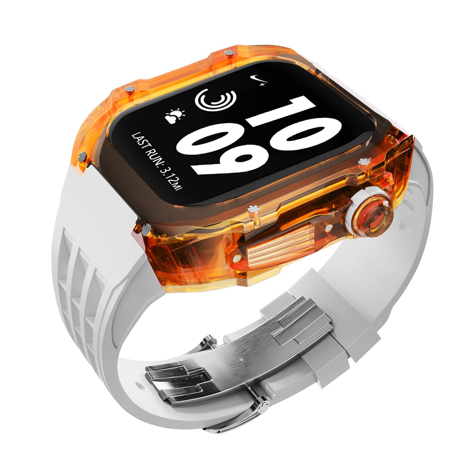 Bracelet Montre Silicone Transparent - Caoutchouc Fluoré