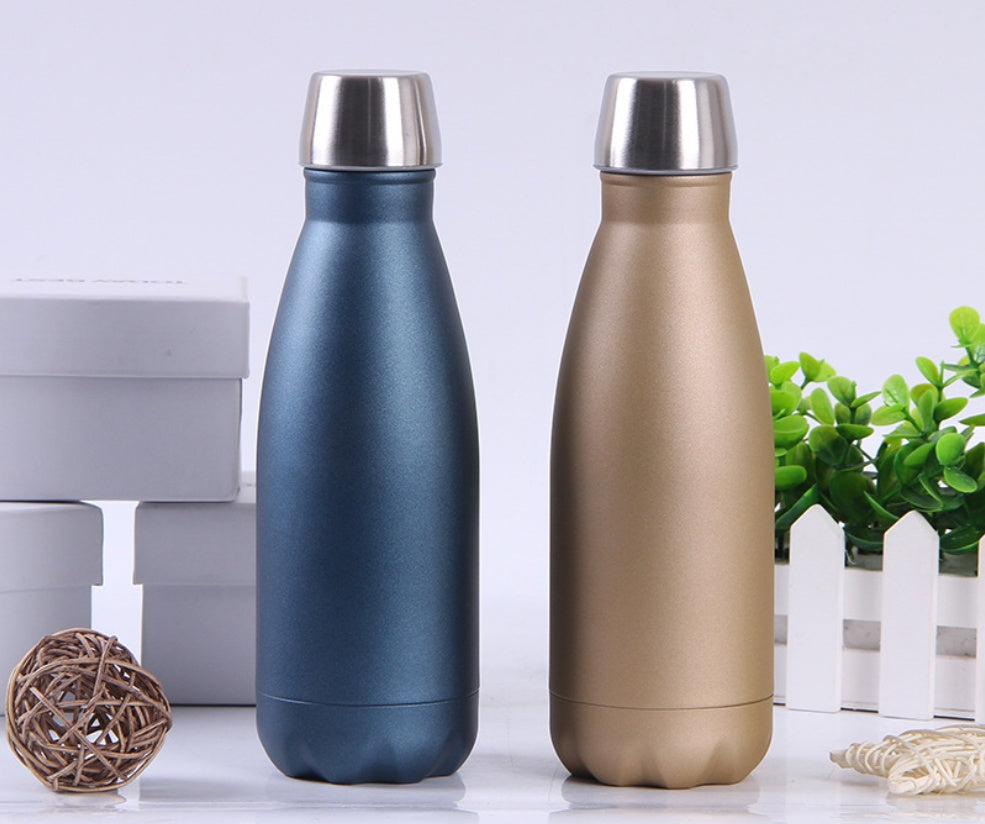 Gourde Thermos 350ml Double Paroi — Inox Compact Voyage & Café