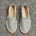 Espadrilles Homme Lin Été - Chaussures Artisanales Semelle Toile