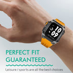 Bracelet Montre Silicone Transparent - Caoutchouc Fluoré