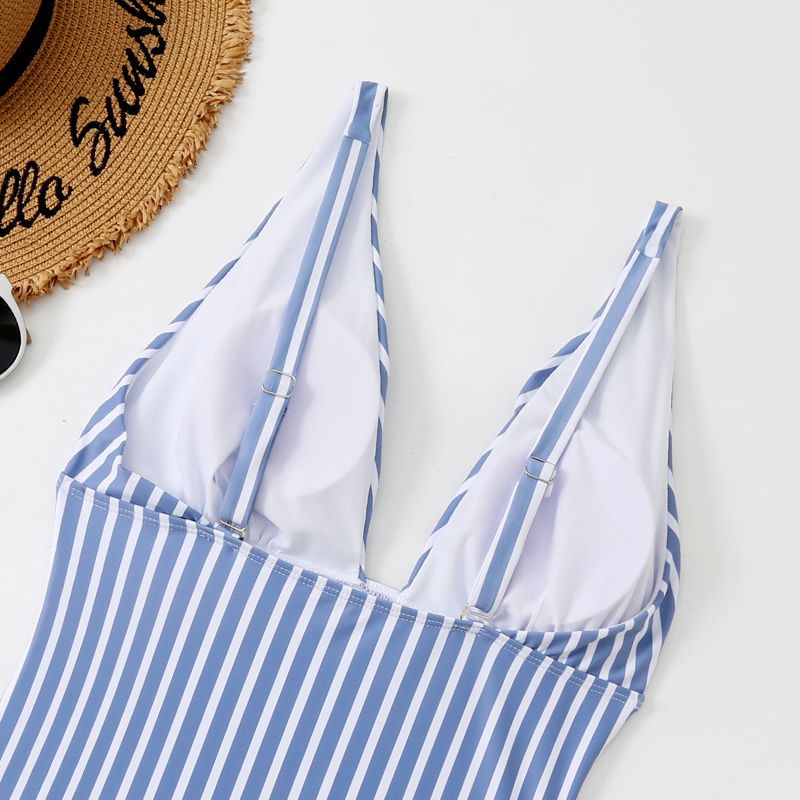 European Style Sexy Striped One-Piece Bikini — Women's Summer Swimsuit 2026
