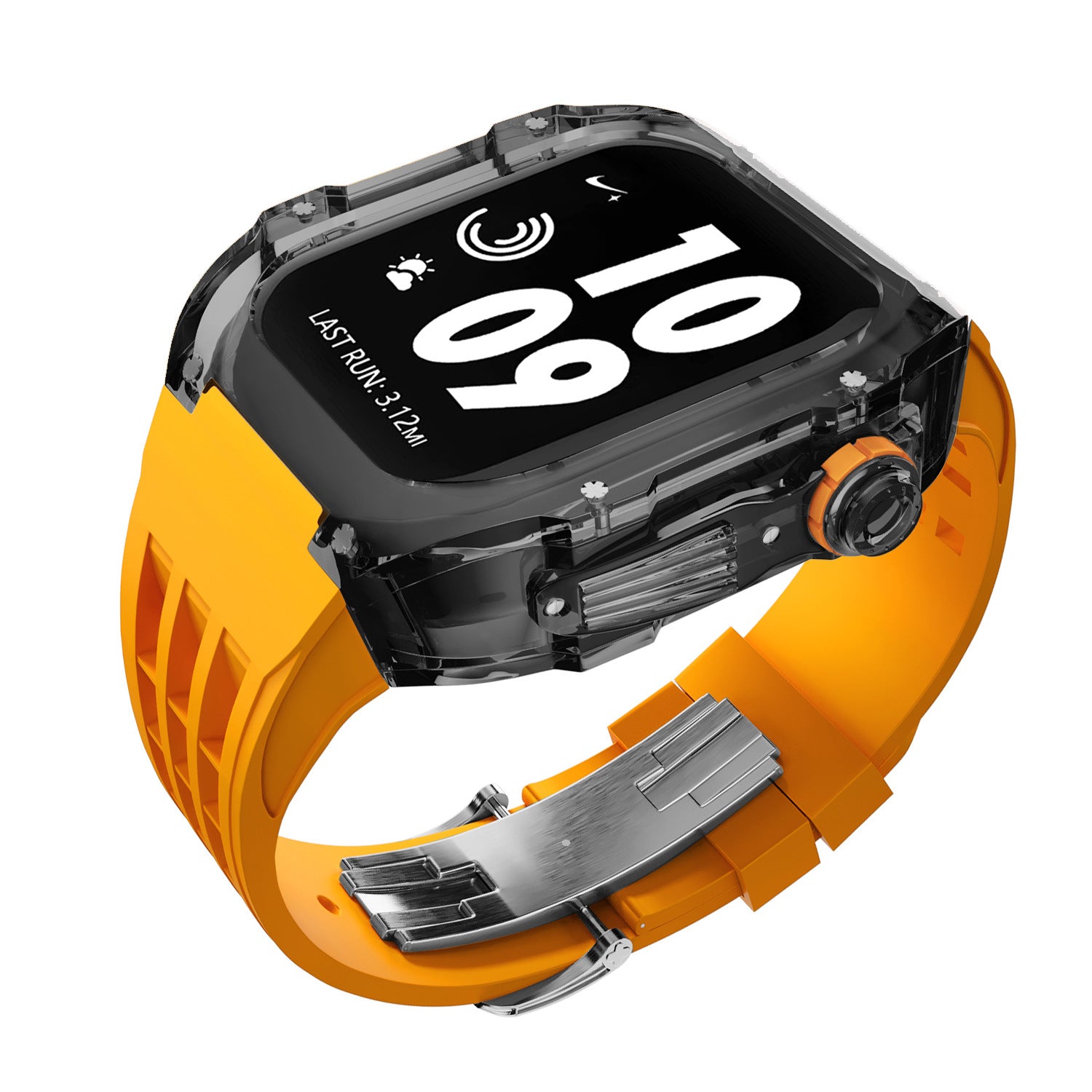 Bracelet Montre Silicone Transparent - Caoutchouc Fluoré