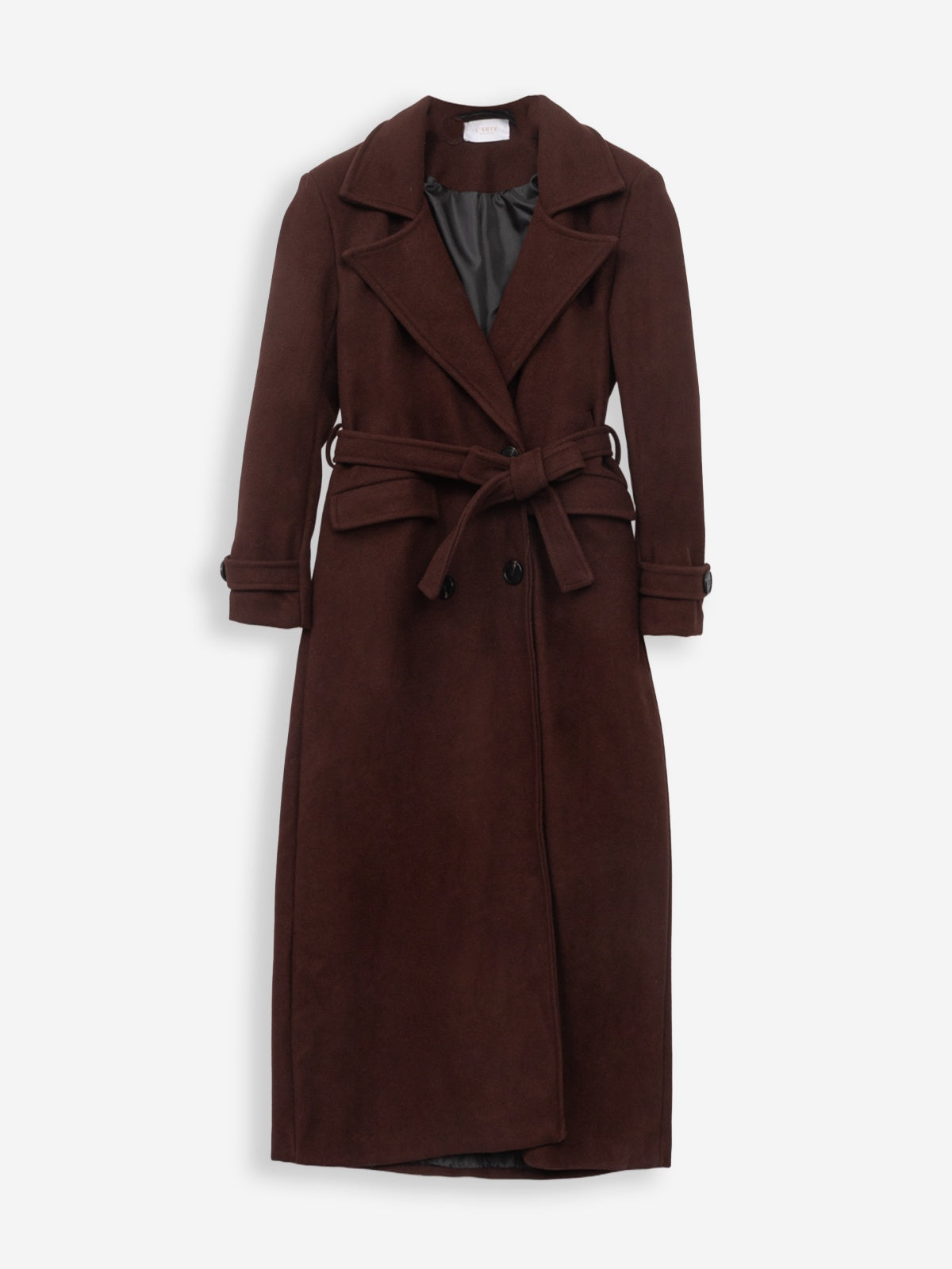 Women's Coat 100% Polyester — Structured Fit, Camel