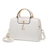 Bolso de Mano Anillo Twill para Mujer — Piel Sintética Rayas Bandolera 26x20x11cm 11 Colores