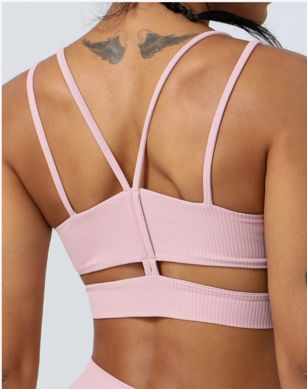 Top Sport Dos Nu Côtelé Femme - Gilet Fitness Slim