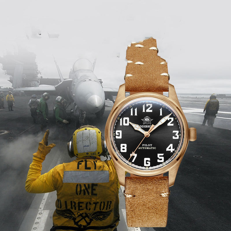 Montre Mécanique Automatique Homme - Style Bronze Vintage