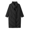 Women's Long Black Down Jacket – Avant-Garde SoHo Style | FuturaTrend