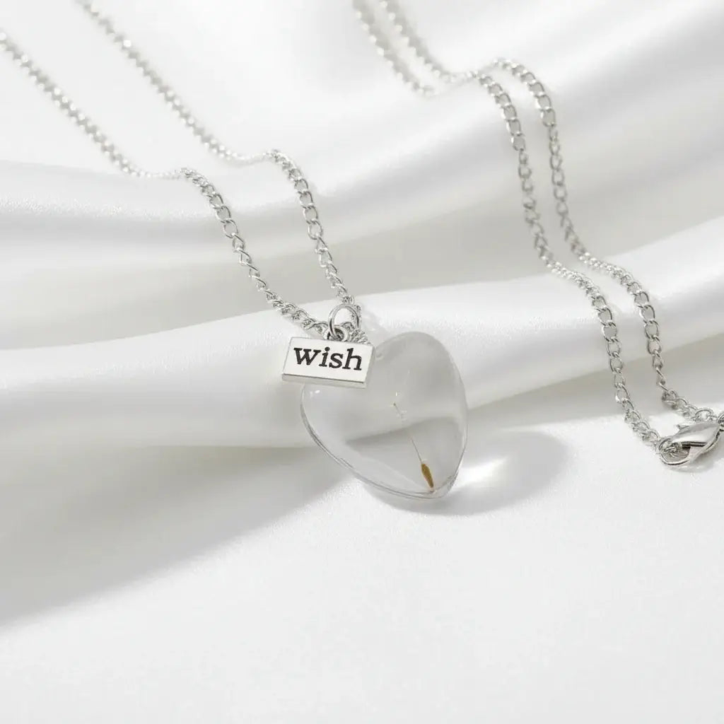 Boho Dandelion Crystal Pendant Necklace Charm Jewelry for Women & Men-1