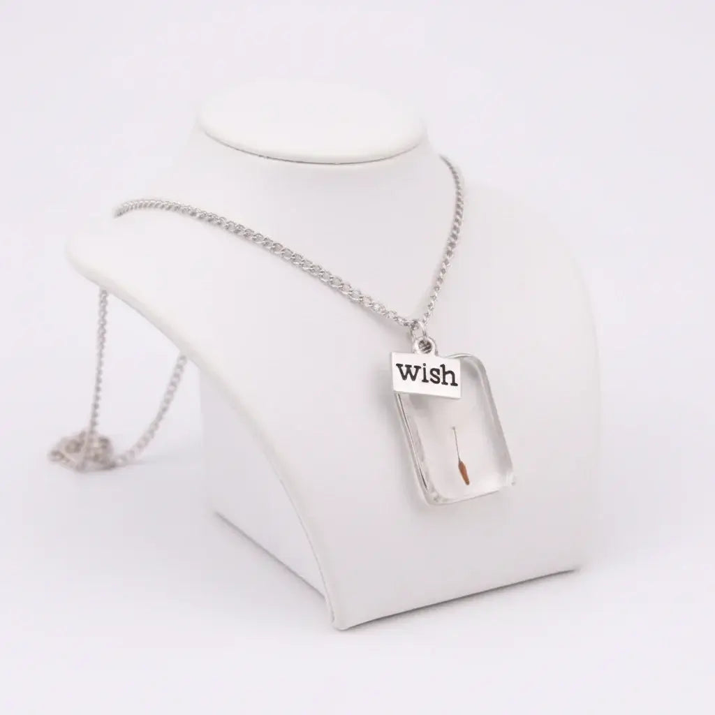 Boho Dandelion Crystal Pendant Necklace Charm Jewelry for Women & Men-4