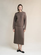 Crewneck Twisted Cashmere Mix Sweater — Made in Italy — FuturaTrend
