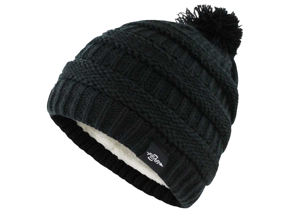 Women's Warm Pom-Pom Hat – Plush Lining & Cable Knit Winter
