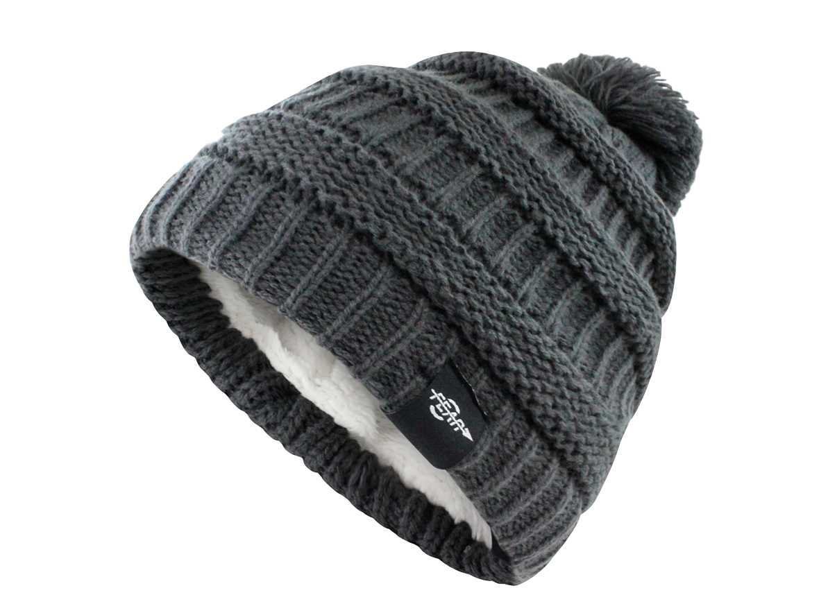 Women's Warm Pom-Pom Hat – Plush Lining & Cable Knit Winter