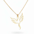 Gold plated clover necklace Minimalist Necklace for Men & Women-0