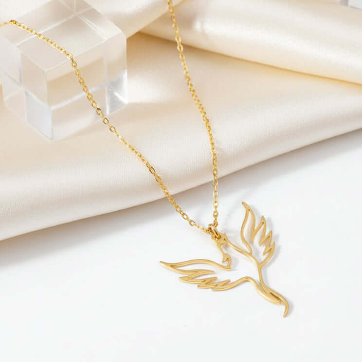 Gold plated clover necklace Minimalist Necklace for Men & Women-1