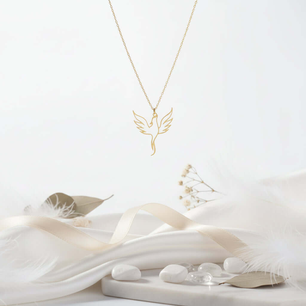 Gold plated clover necklace Minimalist Necklace for Men & Women-3