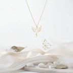 Gold plated clover necklace Minimalist Necklace for Men & Women-3