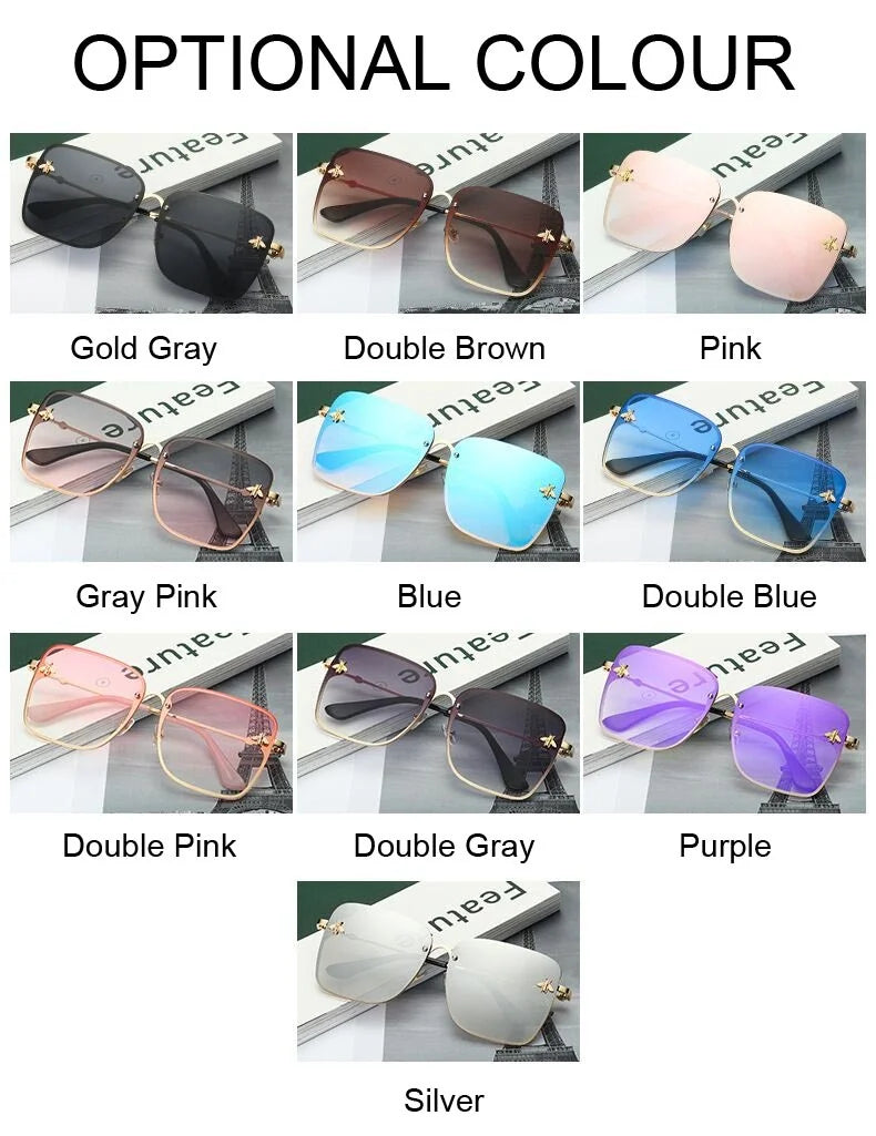 Lunettes de Soleil Oversize Designer Unisexe — Luxury High Quality UV400