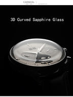 Montre Homme Automatique Cuir & Verre Saphir — Mécanique Luxury 3ATM