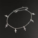 Bracelet de Cheville Bohème Fleurs et Clochettes - Bijou de Pied