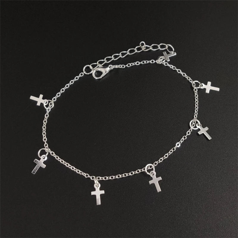 Bracelet de Cheville Bohème Fleurs et Clochettes - Bijou de Pied