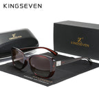 Gafas de sol polarizadas ovaladas KINGSEVEN para mujer — Gradiente UV400