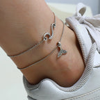 Bracelet de Cheville Bohème Fleurs et Clochettes - Bijou de Pied