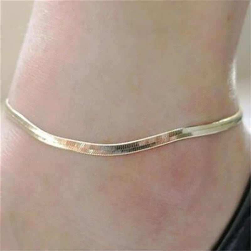 Bracelet de Cheville Bohème Fleurs et Clochettes - Bijou de Pied