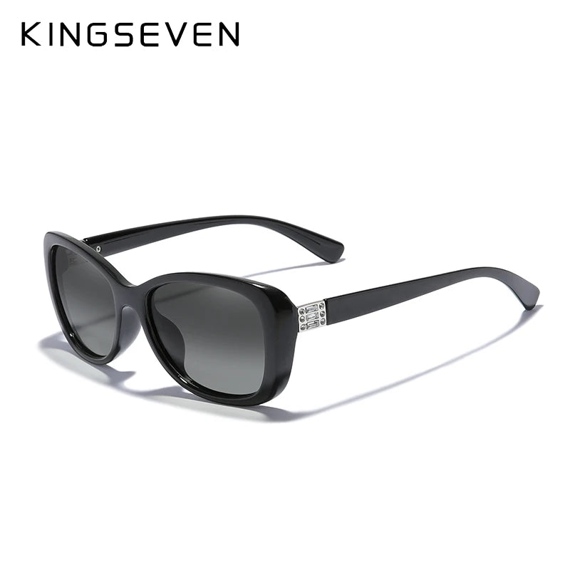 Lunettes de Soleil Femme KINGSEVEN Polarisées Ovales - Protection UV400 Gradient