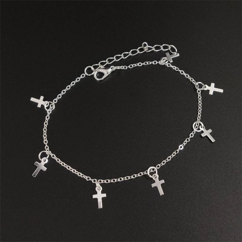 Bracelet de Cheville Bohème Fleurs et Clochettes - Bijou de Pied