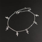 Bracelet de Cheville Bohème Fleurs et Clochettes - Bijou de Pied